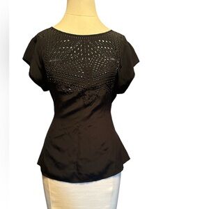 Twelfth Street by Cynthia Vincent Black Beaded Silk